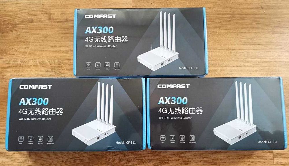 4G роутер WiFi6  SIM картка COMFAST AX300 LAN Type-C