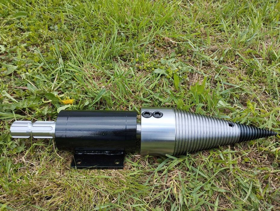 Łuparka świdrowa WOM do ciągnika 100mm / stożek / świder do drewna