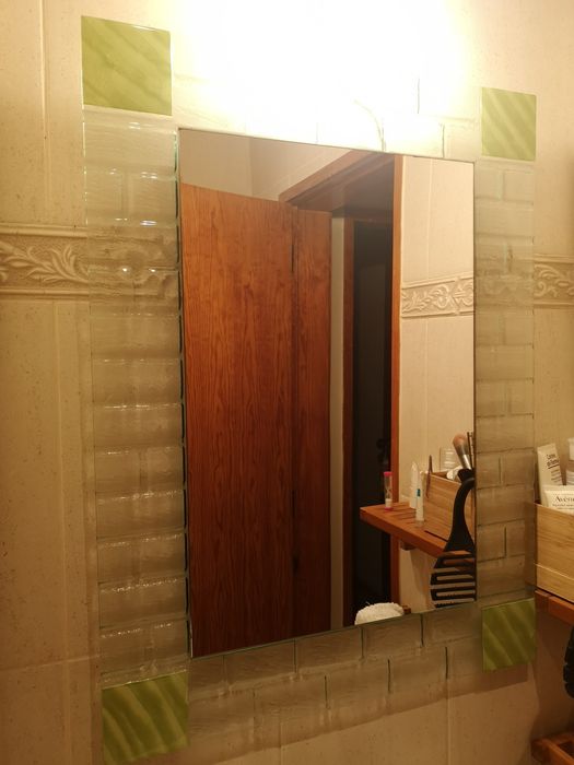 Lavatório tampo e suporte 60cm +espelho424494539913963526