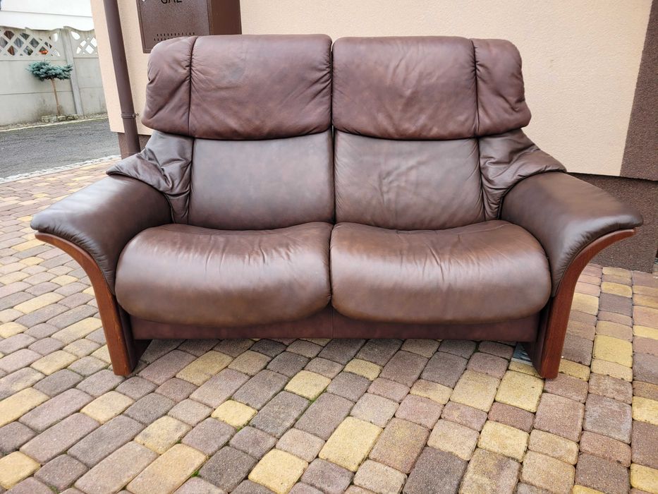 Ekornes Stressless Granada Norweska Sofa Ze Skóry Naturalnej Z Funkcją Relax