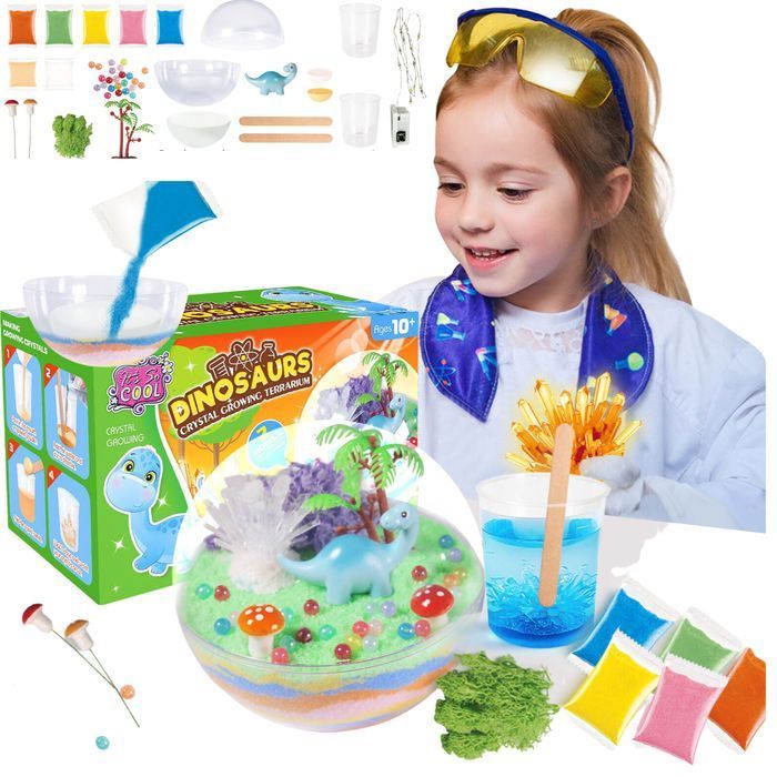 Zestaw naukowy edukacyjny LED dinozaur