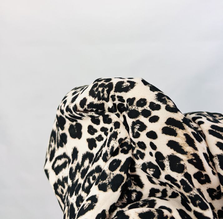 Koszula w cętki beżowo-czarna XS 34