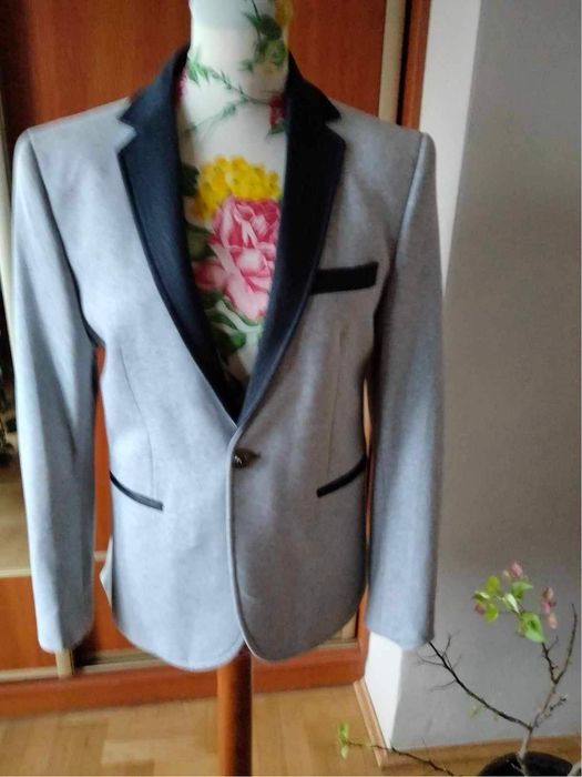 Szara, bawelniana marynarka