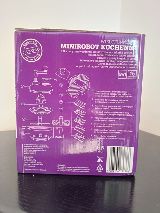 Wielofunkcyjny minirobot kuchenny - nowy