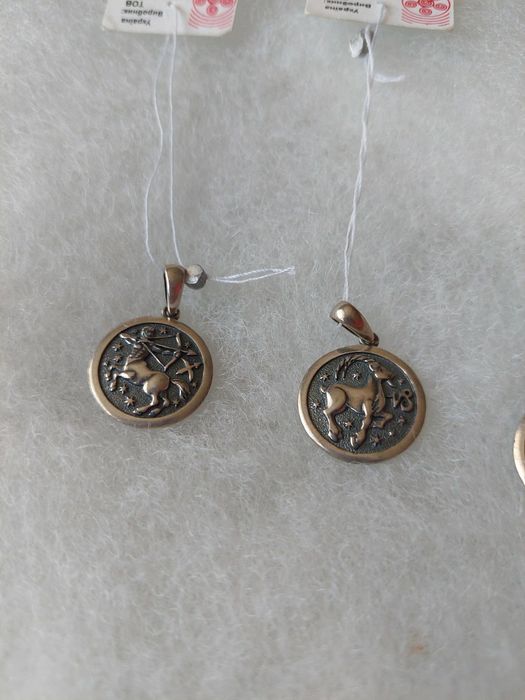 Подвески серебряные Козерог, Стрелец