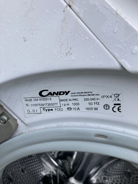 Pralka candy smart touch na części