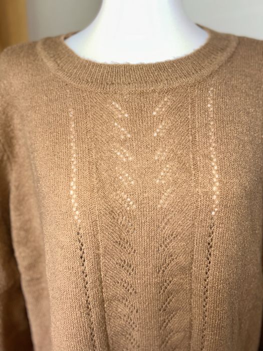Brazowy sweter plus size nowy rozmiar 48/50 bonprix