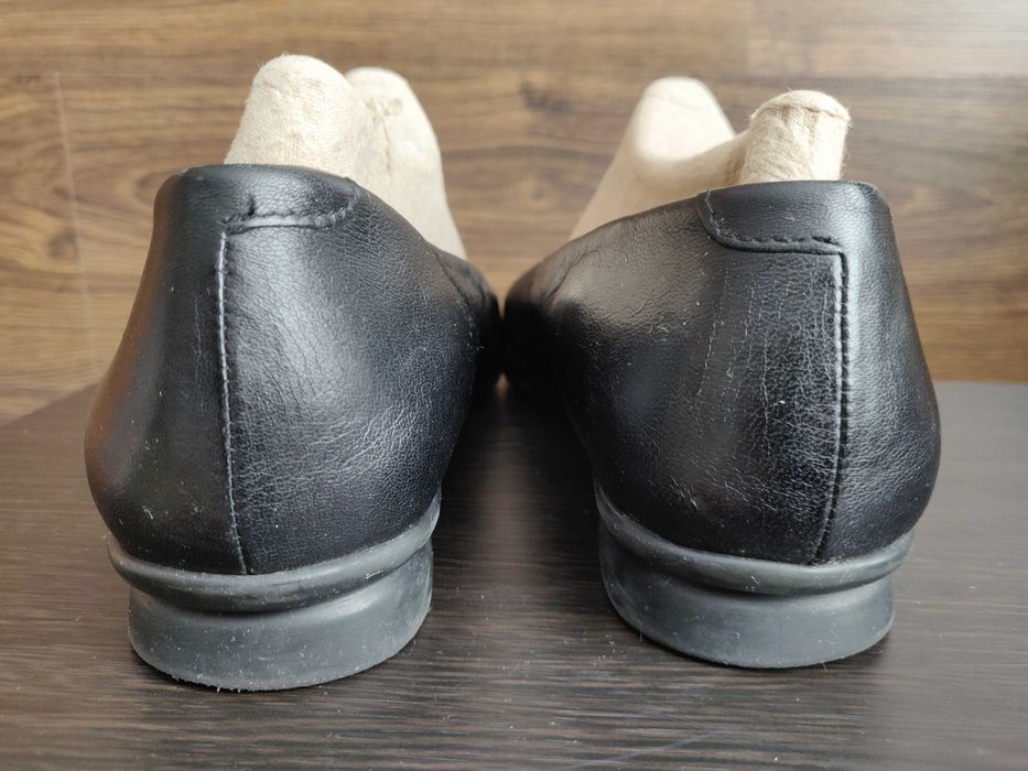 Балетки туфли Miho Ikado (Italy) р. 41 стелька 27 см. черного цвета.