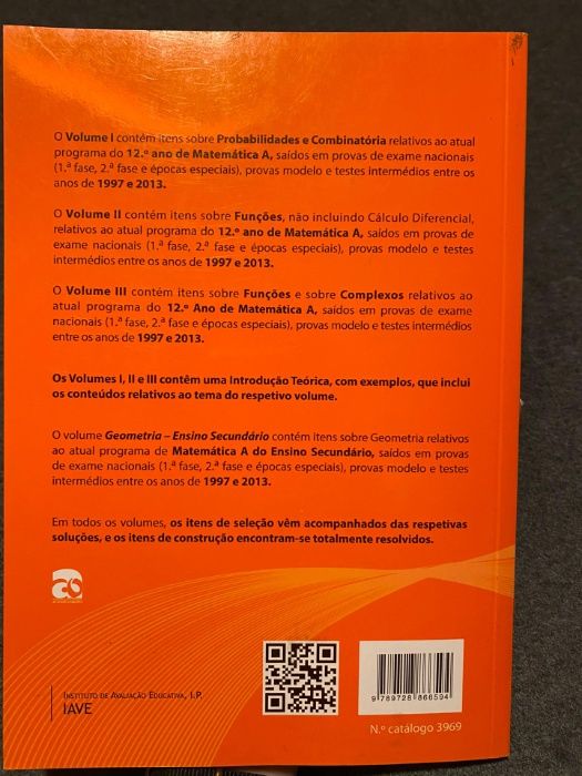 Matemática A - Livro de Preparação para Exame Nacional 12º ano