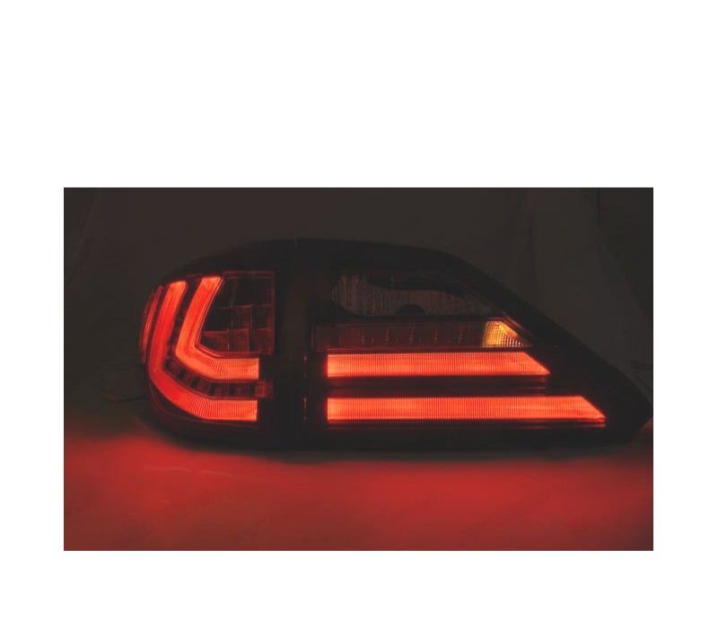 FAROLINS TRASEIRO LEXUS RX III 350 09-12 LED DINÂMICOS PRETOS CROMADOS