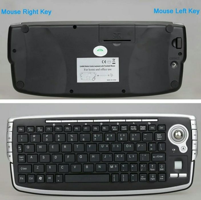 Bezprzewodowa klawiatura z trackballem do gier,smart tv,win,androidw