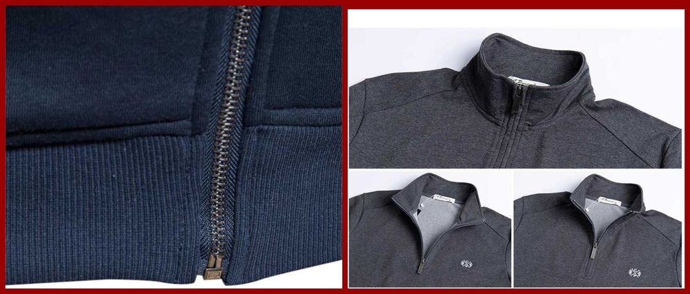 Новая мужская спортивная кофта под шею на замке (зипка, олимпийка).