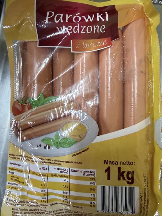 Паровки, сосіски, польські паровки яно