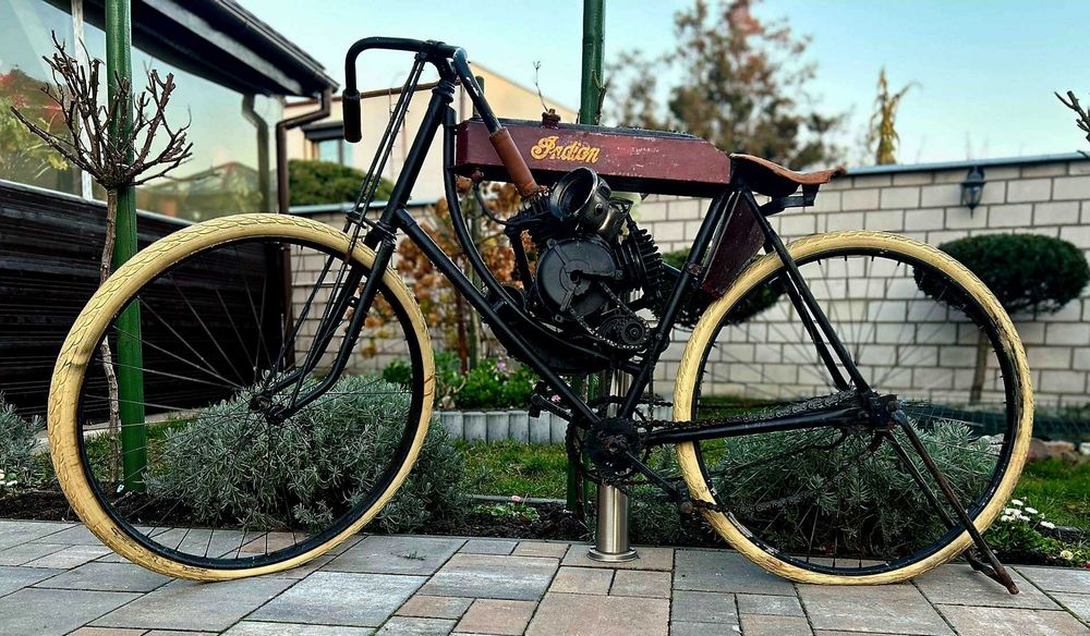 INDIAN 1908 tribute replica man cave studio tatuażu bar barber salon ekspozycja targi