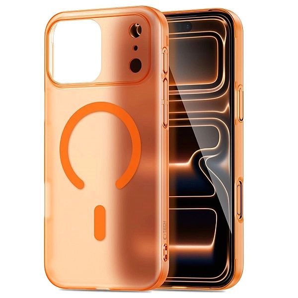 Etui Tech-Protect Magslim MagSafe na iPhone 17 Pro Max - pomarańczowe