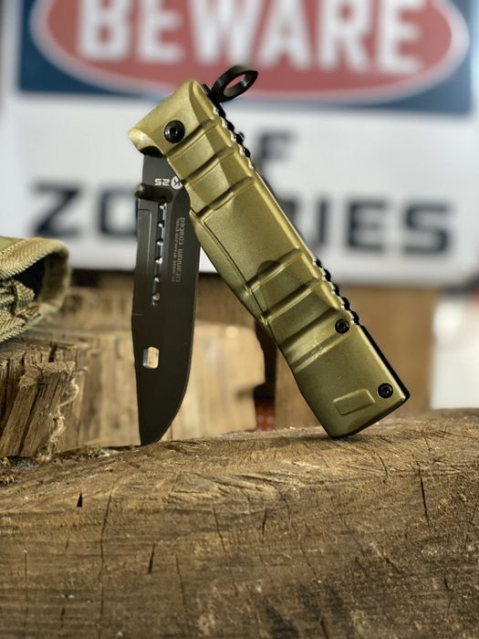 Navalha faca baioneta com estojo sobrevivencia militar