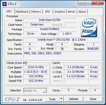 Płyta główna z procesorem ASRock AD2700B-ITX Intel Atom 2.1 GHz 4GB RAM mini-ITX all-in-one
