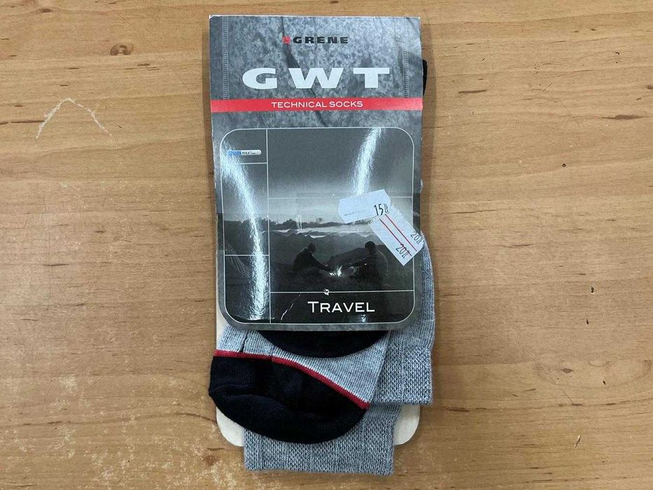 Skarpety GRENE GWT ciepłe szare trekking w góry rozmiar 39-42