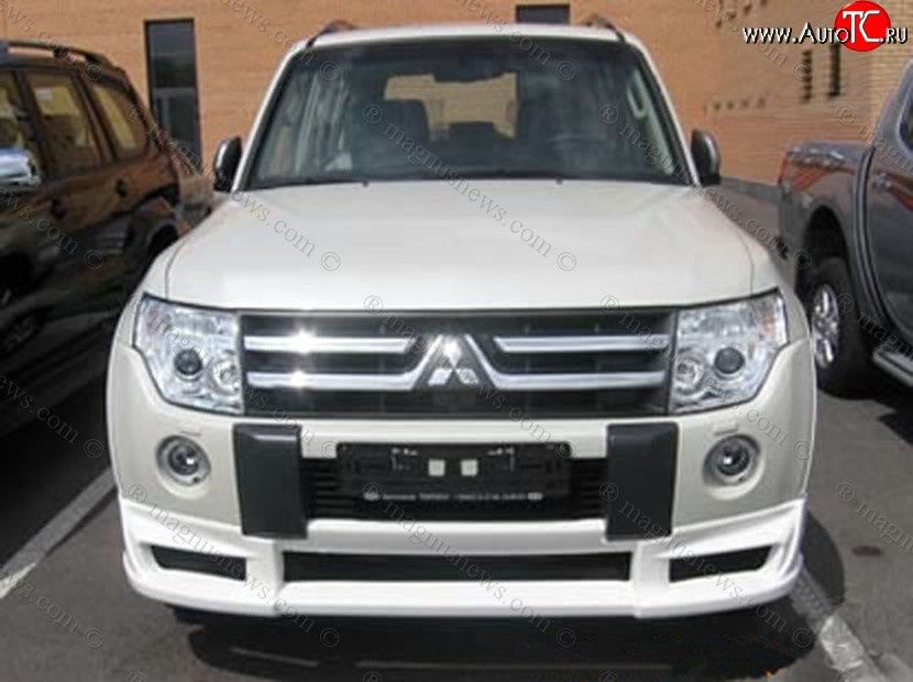 Mitsubishi wagon 4 накладка на передний бампер мицубиси вагон 4