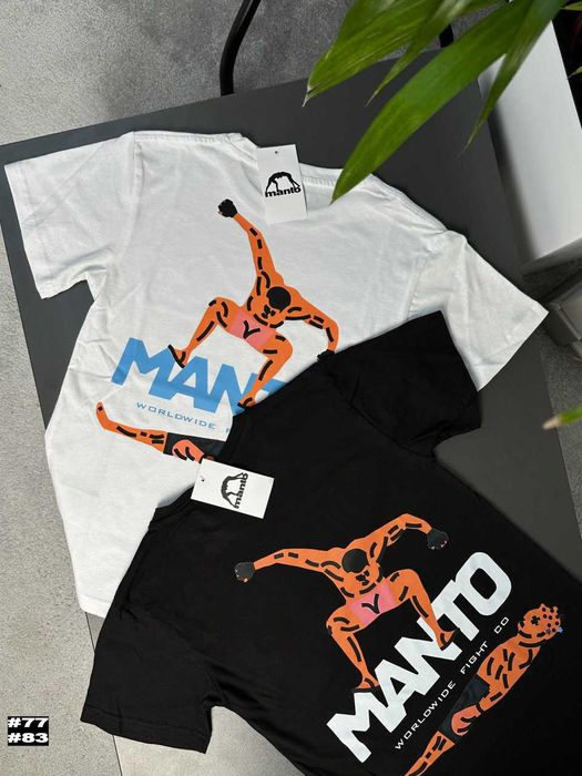 Размера - XS S M L XL | Новые футболки MANTO Stomp | Черная / Белая