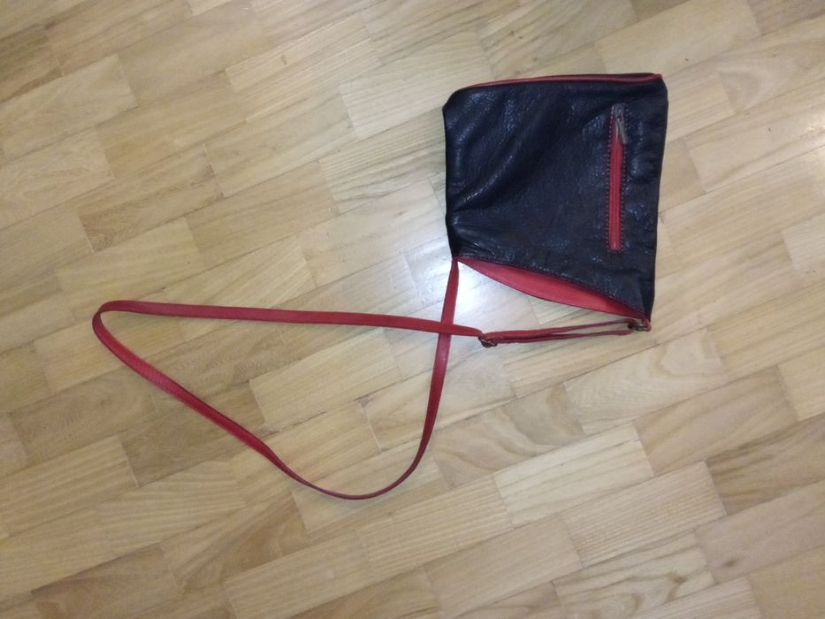 Genuine leather сумка через плече шкіряна Італія