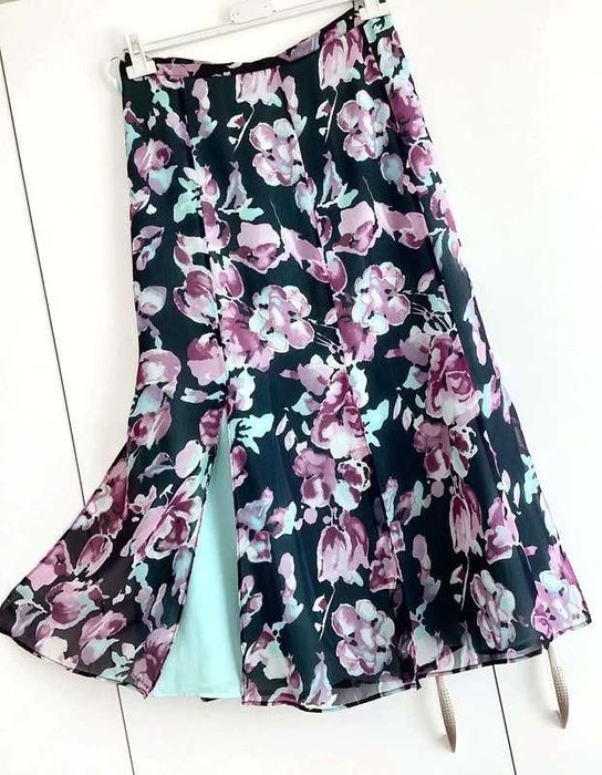 Debenhams zwiewna spódnica midi 44