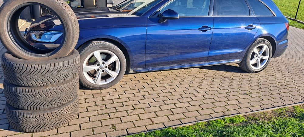 Felgi koła opony Audi A4 b9 17" plus komplet opon letnich