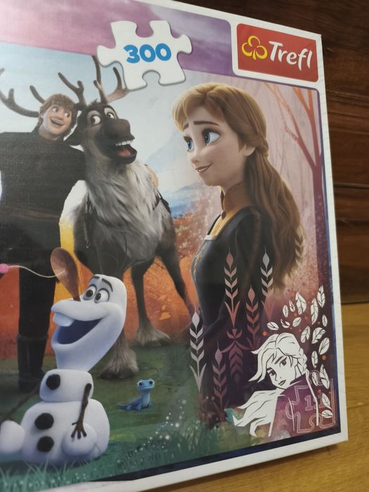 Puzzle nowe prezent dla dziewczynki Trefl 300 Frozen Kraina Lodu 8+