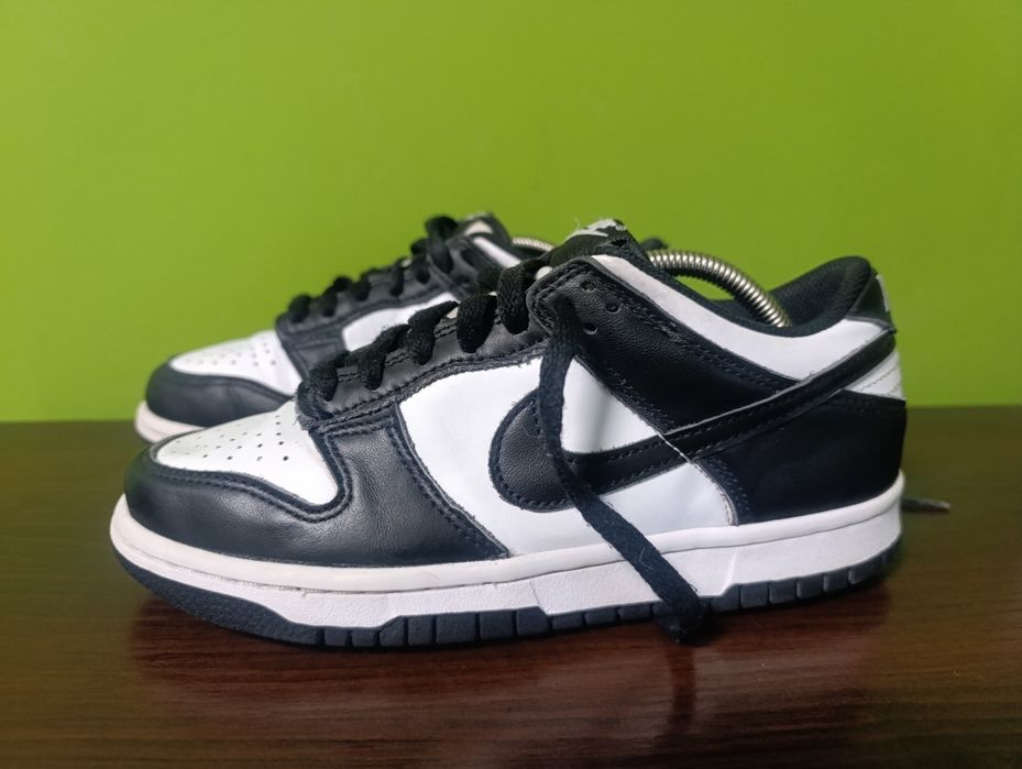 Шкіряні кросівки Air Jordan  Low  Panda Black White р.36-37