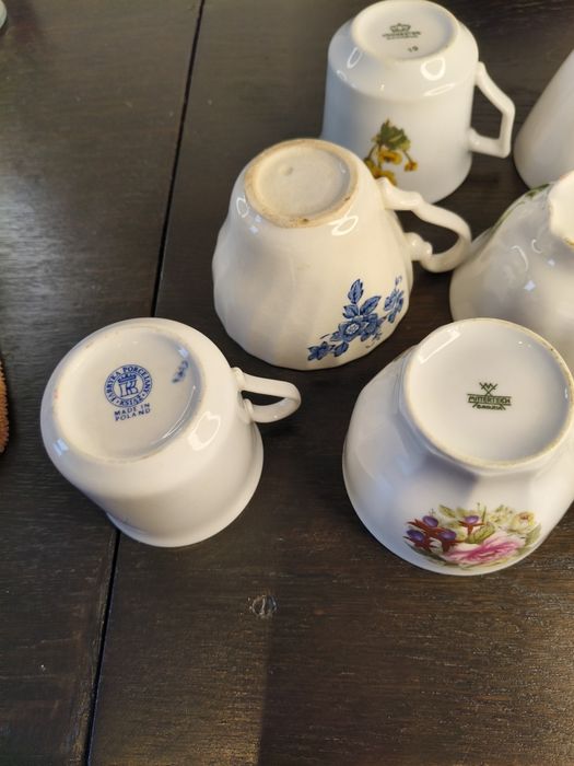 Vintage zestaw filiżanek Bavaria i inne PRL²²¹