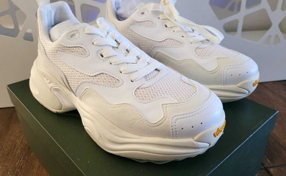 Neil Barrett Vibram Croquis Mesh Low-Top Sneakers 42 sneakersy białe