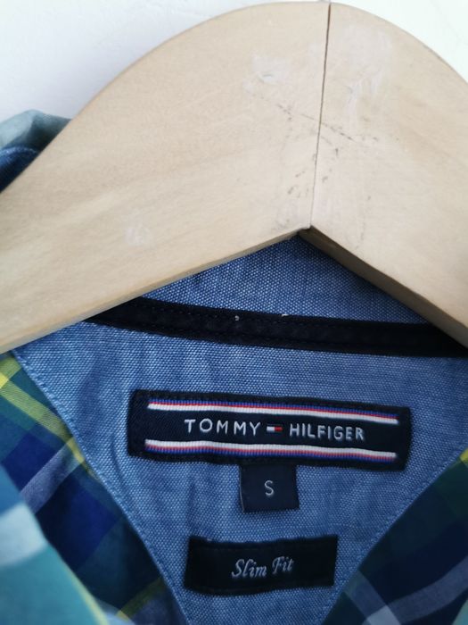Tommy Hilfiger koszula męska slim fit logowana bawełniana S