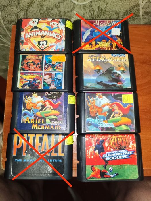 Продам катриджи sega mega drive