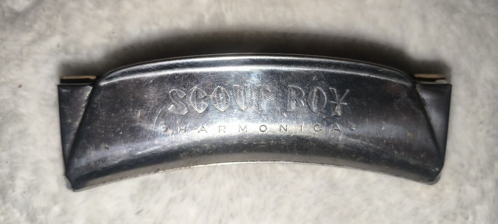 Stara harmonijka Scout boy unikat antyk