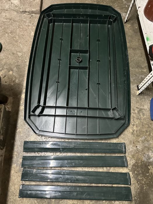 Mesa de jardim de plastico