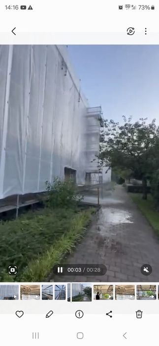 Plandeka ochronna na rusztowania