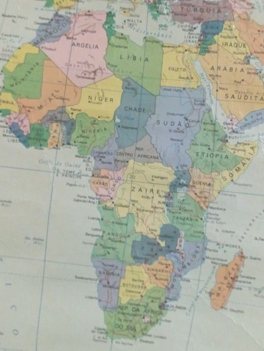 Mapa Mundo antigo