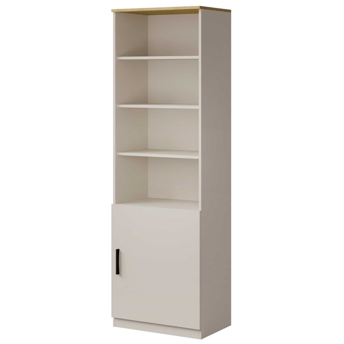 Regał z drzwiami uchylnymi Billz 1D 60 Kaszmir [Darmowa wysyłka)