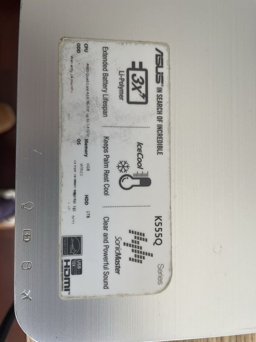 Computador Portátil  Asus K555QG