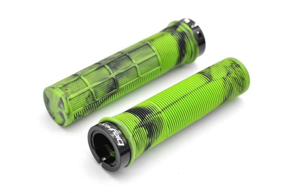 Chwyty Bicyklon raw single lock-on green/black