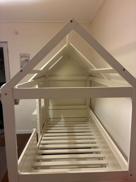 Cama Casinha em Madeira – Feita por Medida | 90x200 + 2ª Cama