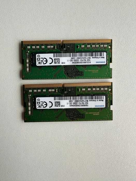 Оперативна пам'ять Samsung 32GB (2х16GB) DDR4 3200MHz SODIMM