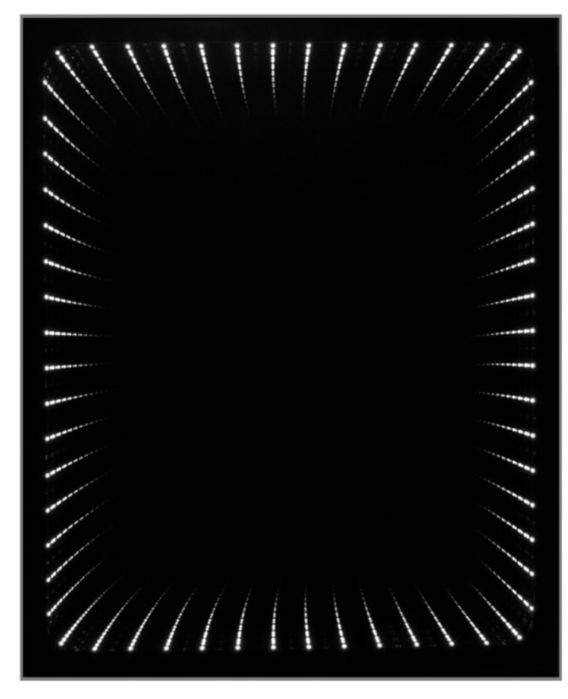 Lustro z głębią echo z wbudowanym oświetleniem  60x75