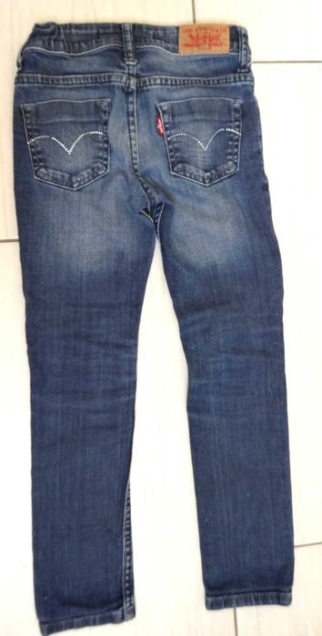 Jak NOWE jeansowe spodnie rurki Levi's 128-134 na 8 lat
