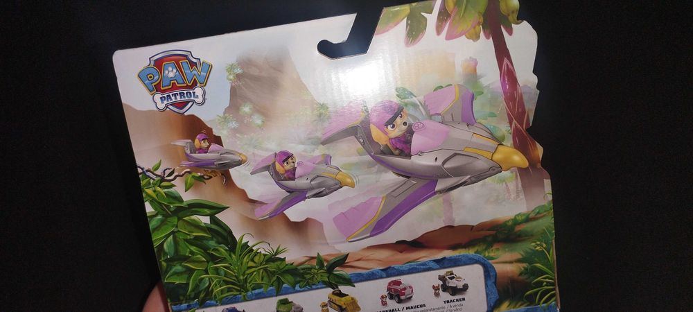 PAW Patrol Zestaw Psi Patrol Jungle Pups Pojazd Skye Falcon + figurka