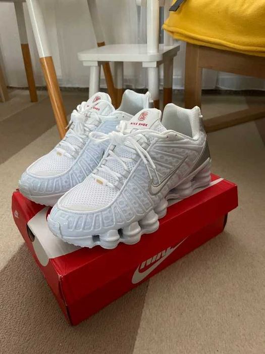 Nowoczesne Nowe Nike Shox TL White r.45