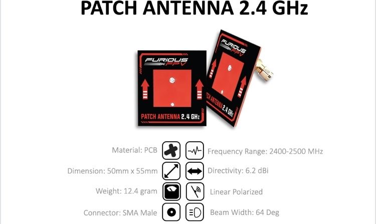 FURIOUS FPV набір з 2 антенн 2,4 GHz новий,запакованний