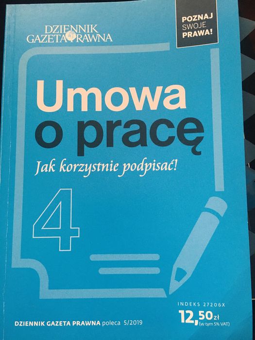 Sprzedam książke Umowa o Pracę