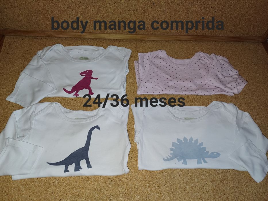 Conjunto de bodys 24/36 meses, bebé