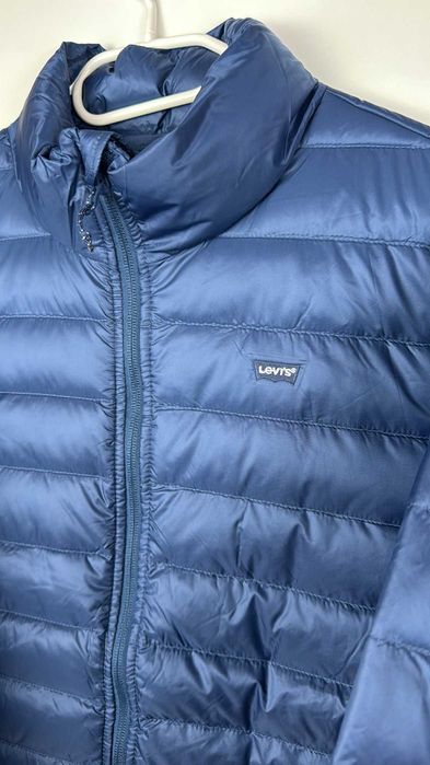 Levis kurtka meska S nowa pikowana lekka niebieska